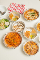 Italian Pasta and Salad Meal