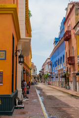 Obraz premium Street of Catagena, Colombia, South America