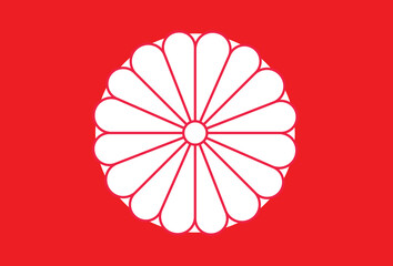Japan flag. Japanese tradition concept. Vector illustration