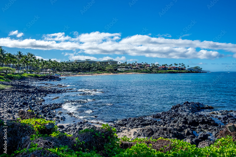 Sticker Hotels on Wailea Beach