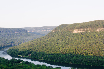 Fototapeta na wymiar Tennessee River Lookout Mountain View