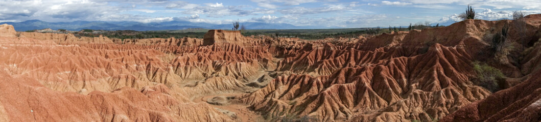 Tatacoa Desert landscape, second largest arid zone in Colombia, South America