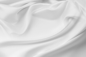 White silk fabric lines