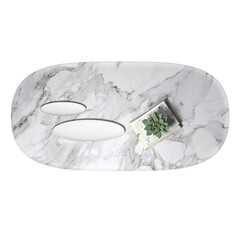 CENTER TABLE TOP VIEW - SUPPORT DESK IN PLAN