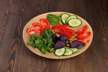 salad with vegetables
