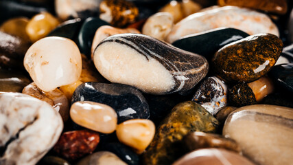 Sea rocks, top view. Sea background.