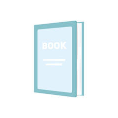 Flat illustration of reading book vector icon