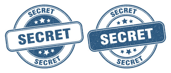 secret stamp. secret label. round grunge sign