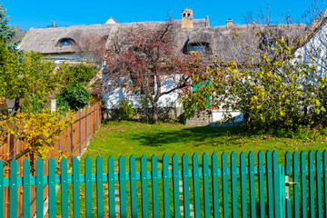 Gardens in the Hungarian village Tihany, near Balaton