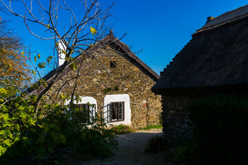 Fototapeta na wymiar Folk house of the village Tihany in Hungary