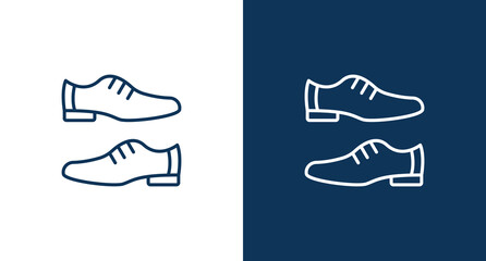 Man shoe outline icon illustration isolated vector sign symbol