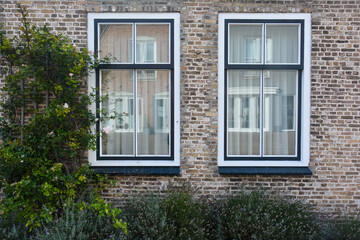 Fototapeta na wymiar Window on a house in the Netherlands