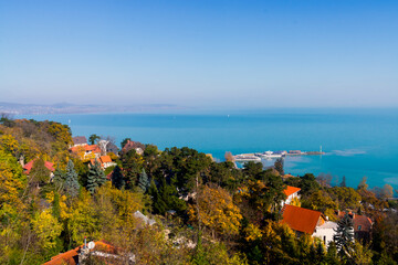 View of Balaton from the hill in Tihany