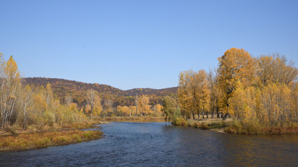 Autumn in the park. Inzer. Bashkortostan.