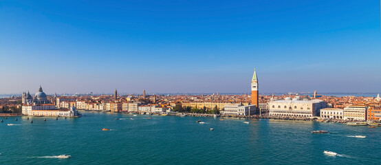Fototapeta premium Venetian Lagoon from the San Giorgio Maggiore monastery tower