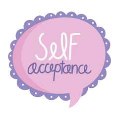 self acceptance lettering