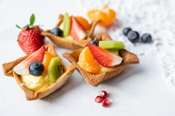 home made baking tartlet pastry selection 