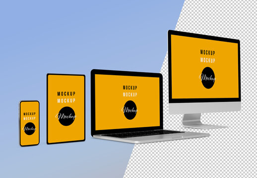 Responsive Device Set Mockup