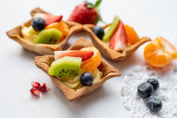 home made baking tartlet pastry selection 