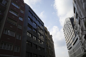 Urbanscape in the city of Bilbao