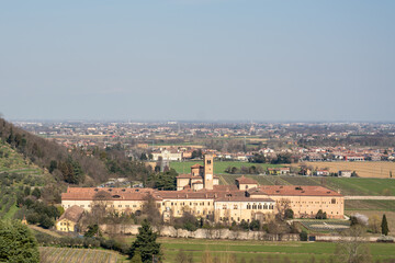 Fototapeta na wymiar The wonderful abbazia di Praglia in the colli euganei area