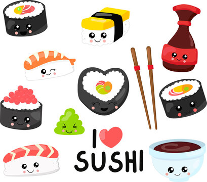 set of sushi set