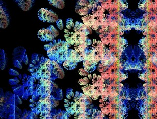 Imaginatory fractal background Image