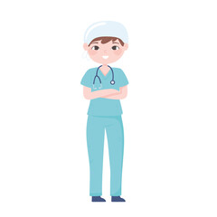 nurse with stethoscope