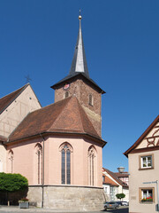 Fototapeta na wymiar Spital Church In Bad Windsheim, Bavaria, Germany, Europe