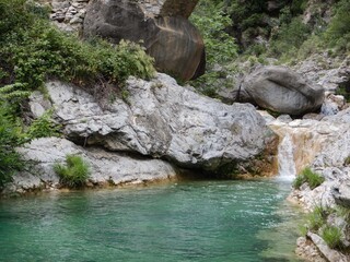 Fototapeta na wymiar Creek Rio Barbaria - Liguria -Italy