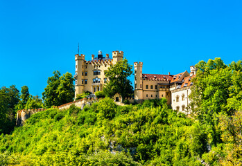 Fototapeta na wymiar View of Hohenschwangau Castle in Bavaria, southern Germany