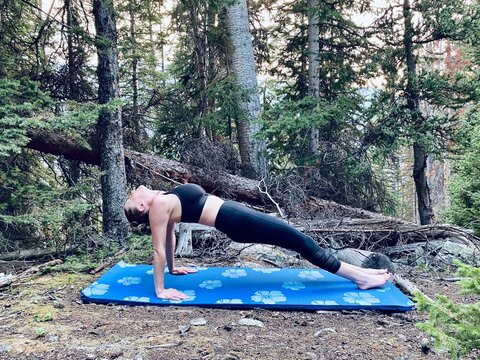 upward plank pose purvottanasana redhead yoga girl yogini doing yoga pose