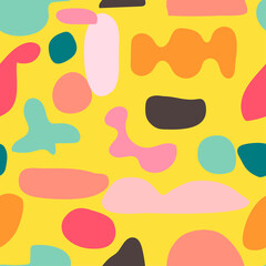 Featuring abstract organic shapes in delicious colors. Vector