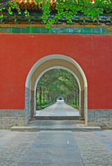 China, Nanjing the  Ming Xiao Ling Mausoleum. - 419260582