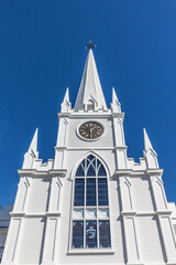 Fototapeta na wymiar USA, Maine, Machias. Centre Street Congregational Church