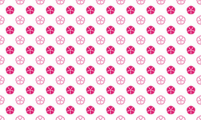 和柄　撫子模様　シームレスパターン