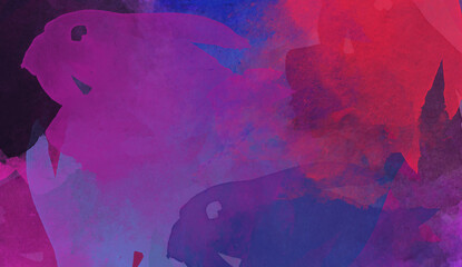 abstract splash water fractal watercolor watercolour color acrylic drawing colorful grunge image illustration paint background bg texture wallpaper art frame sample board blank material