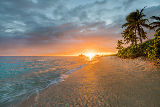 Lanikai Beach at sunrise