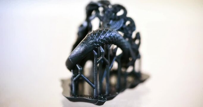 Objects photopolymer printed on a 3d printer.