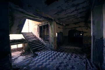 alte stillgelegte Ruine