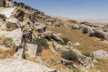 Landscape of Gobustan petroglyph reserve, Azerbaijan