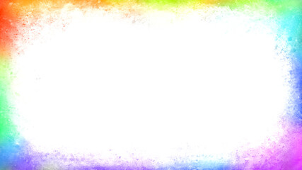 watercolor rainbow frame 4K size