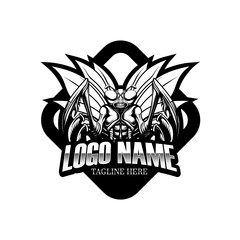 Mascot gaming vector template