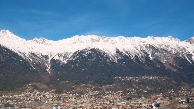 Mountanis around Innsbruck in Austria.