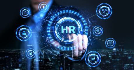 Business, Technology, Internet and network concept. Human Resources HR management recruitment employment headhunting concept.