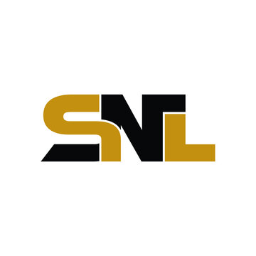 SNL letter monogram logo design vector