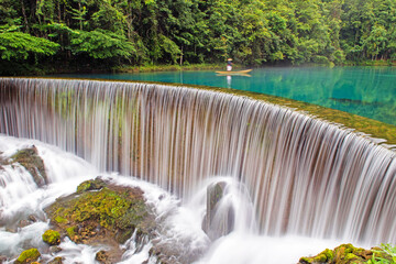 waterfall in river 