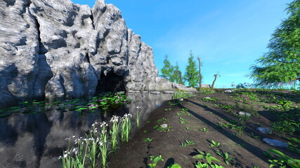 Fototapeta premium 洞窟の入り口