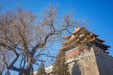 corner tower of forbidden city