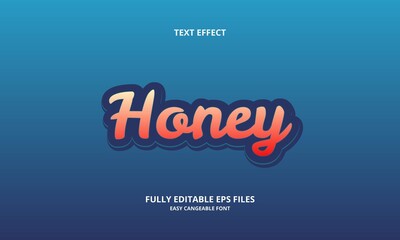 editable honey text effect template used for logos and brand titles or titles